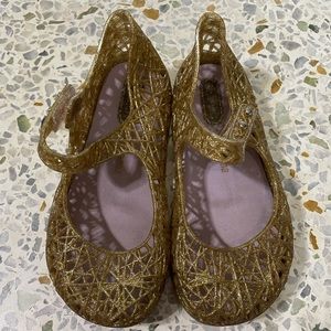 Mini Melissa gold zig zags